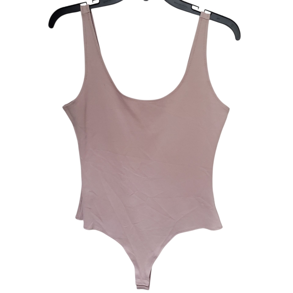 Freeme Ponte Basic Bodysuit - Large, Taupe